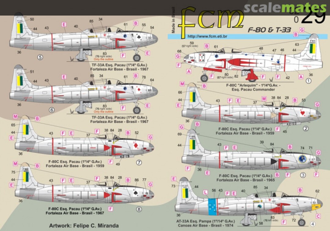 Boxart F-80 & T-33 32-029 FCM Boxart F-80 & T-33 32-029 FCM
