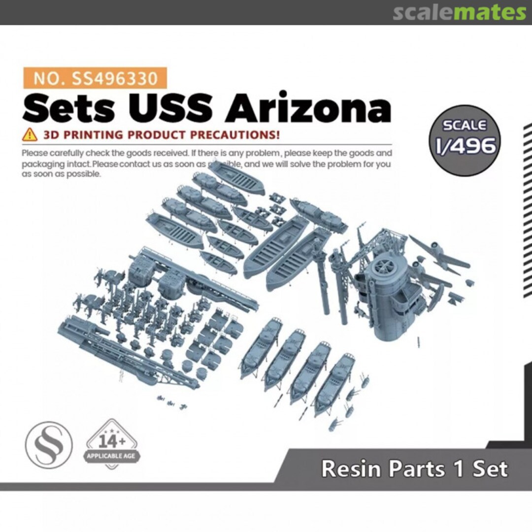 Boxart Sets USS Arizona "1/496" SS496330 SSMODEL