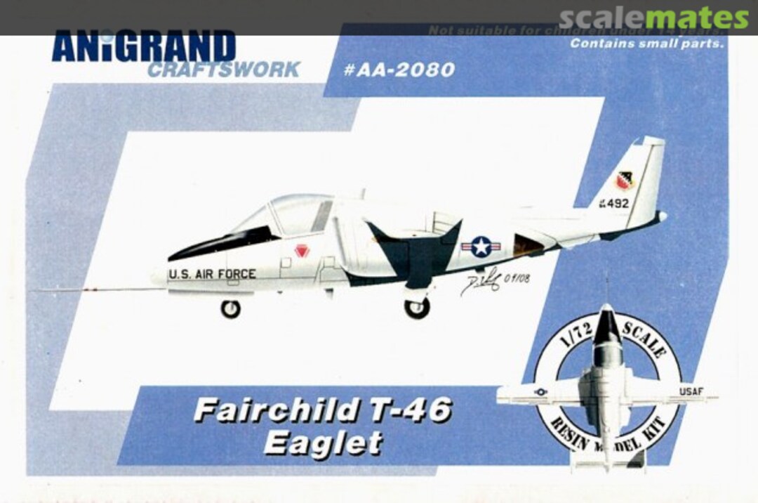 Boxart Fairchild T-46 Eaglet AA-2080 Anigrand Craftswork Boxart Fairchild T-46 Eaglet AA-2080 Anigrand Craftswork