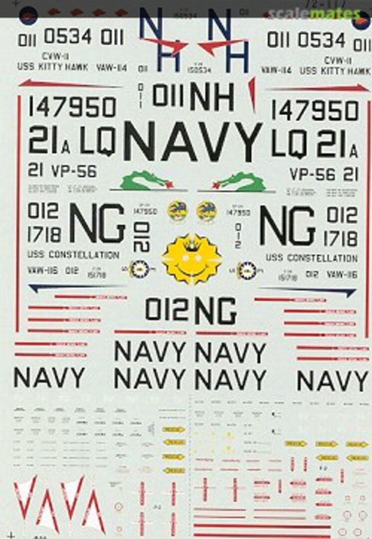 Boxart E-2B Hawkeye CVW-11 Kitty Hawk 72-117 SuperScale International Boxart E-2B Hawkeye CVW-11 Kitty Hawk 72-117 SuperScale International