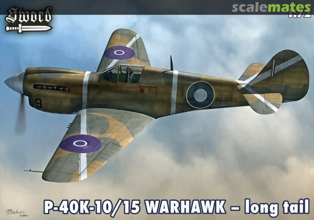 Boxart P-40K-10/15 Warhawk - long tail SW72065 Sword Boxart P-40K-10/15 Warhawk - long tail SW72065 Sword