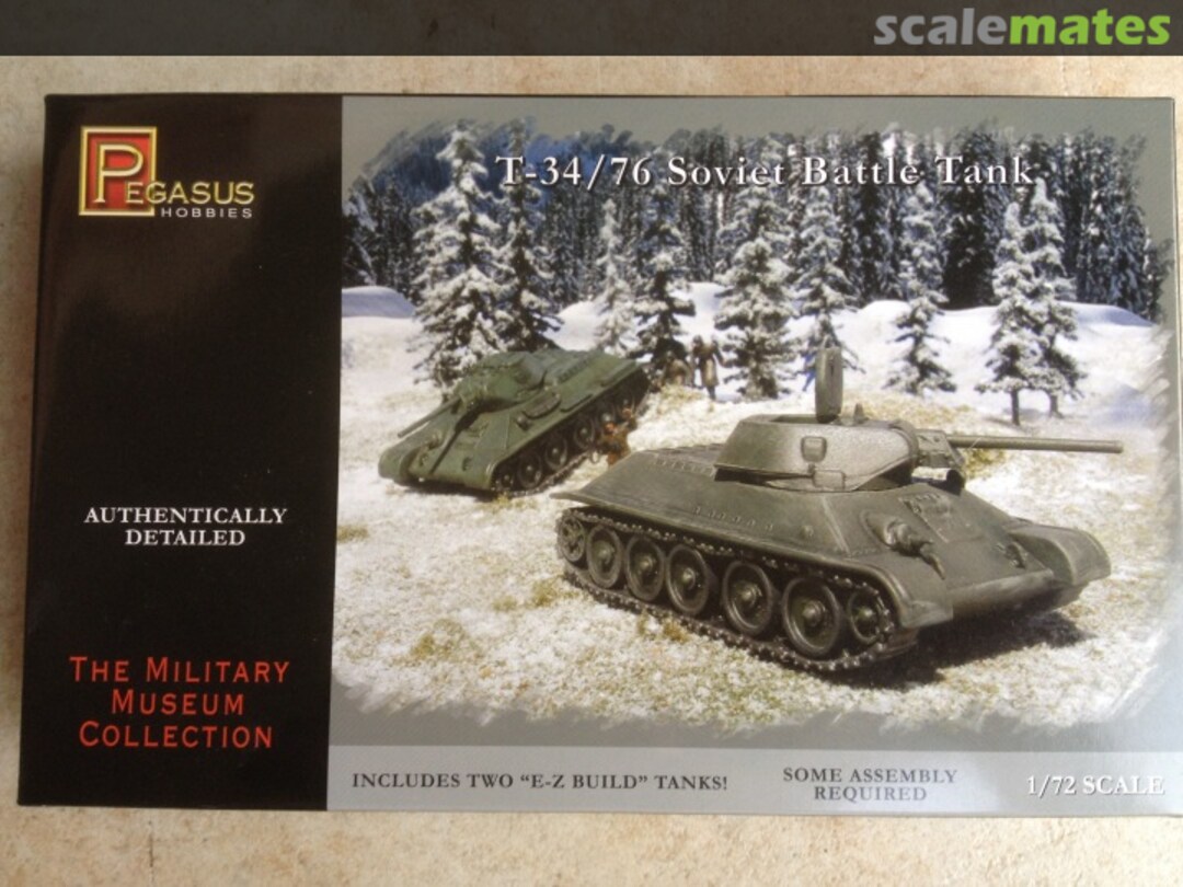Boxart T-34/76 Soviet Battle Tank 7661 Pegasus Hobbies Boxart T-34/76 Soviet Battle Tank 7661 Pegasus Hobbies