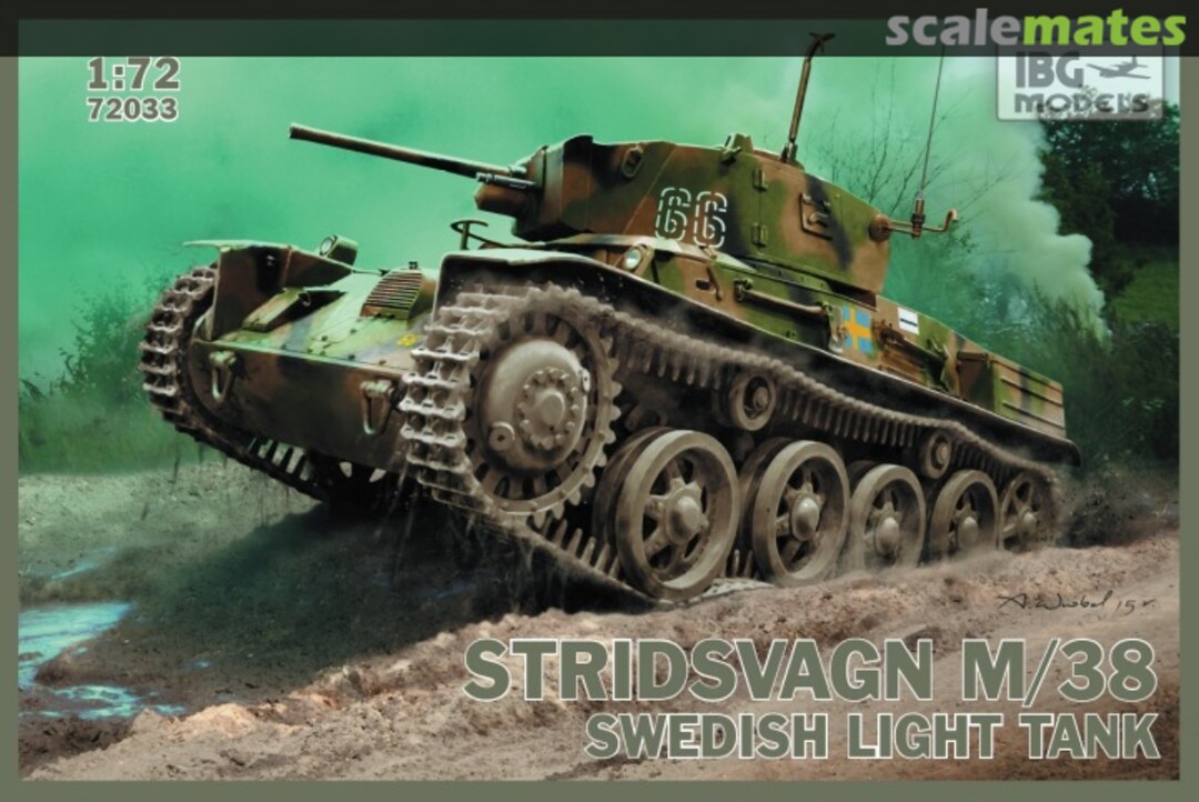 Boxart Stridsvagn m/38 72033 IBG Models Boxart Stridsvagn m/38 72033 IBG Models
