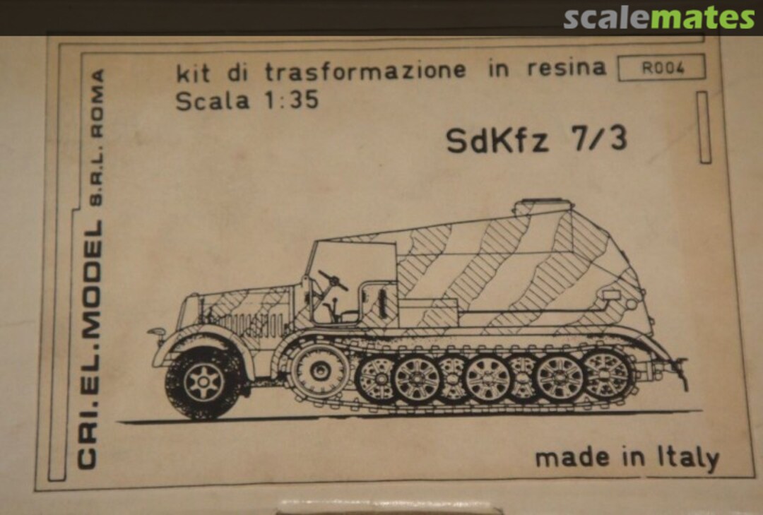 Boxart Sd.Kfz.7/3 Feuerleiterwagen V-2 command vehicle R004 CRIEL.MODEL Boxart Sd.Kfz.7/3 Feuerleiterwagen V-2 command vehicle R004 CRIEL.MODEL
