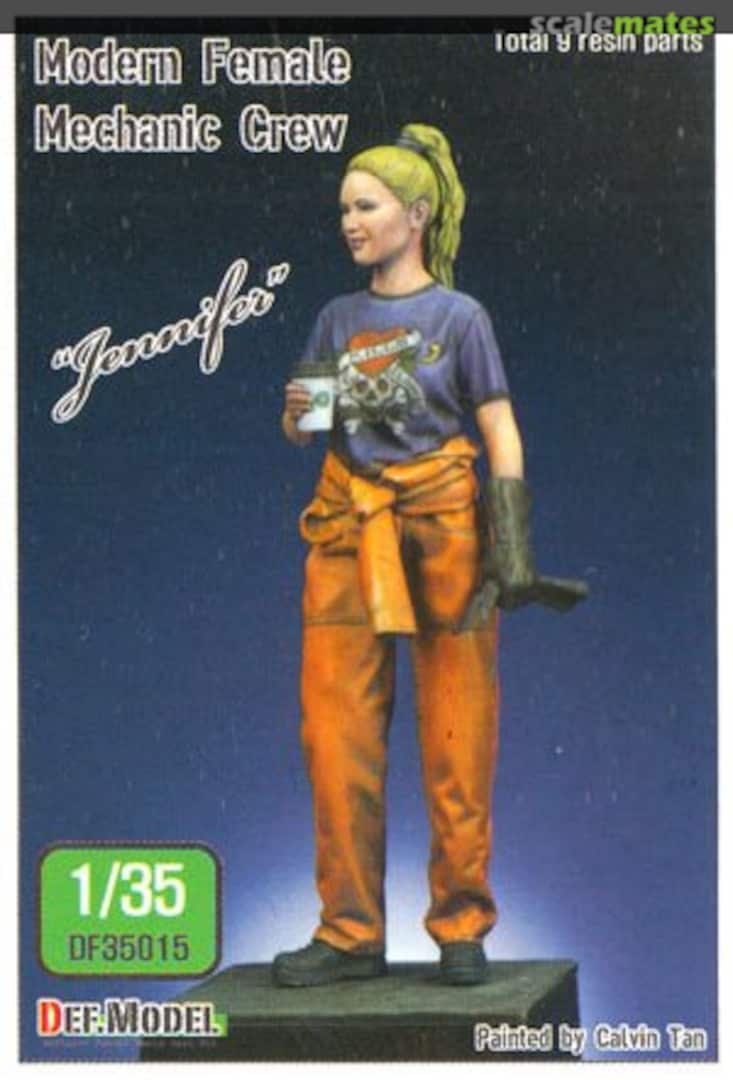Boxart Female Mechanic Crew Jennifer w/base DF35015 Def.Model Boxart Female Mechanic Crew Jennifer w/base DF35015 Def.Model