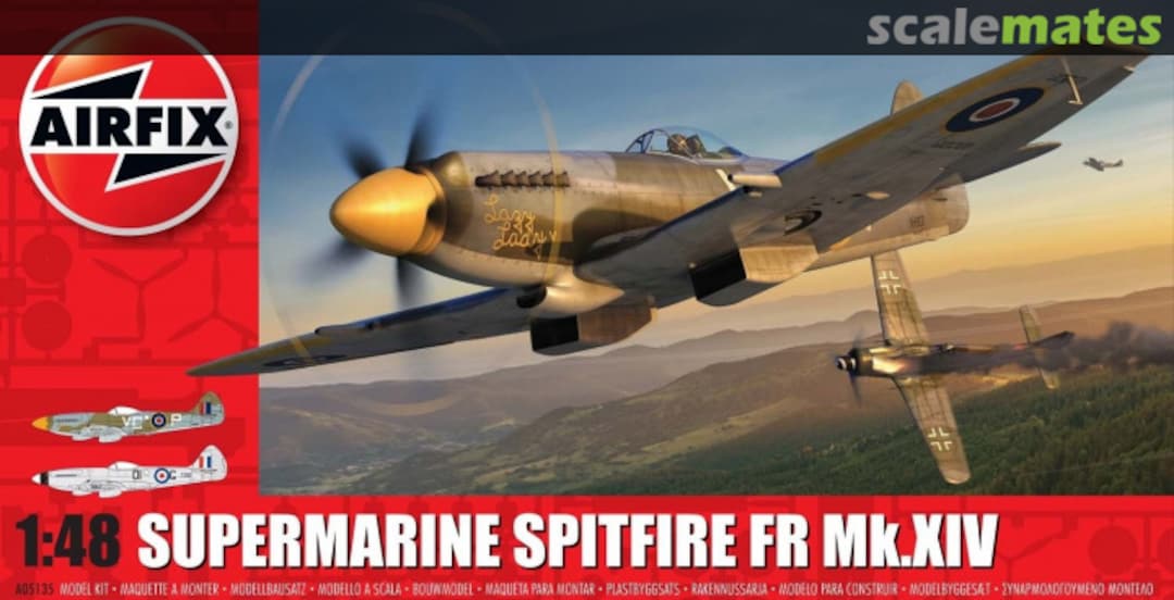 Boxart Supermarine Spitfire FR Mk.XIV A05135 Airfix Boxart Supermarine Spitfire FR Mk.XIV A05135 Airfix