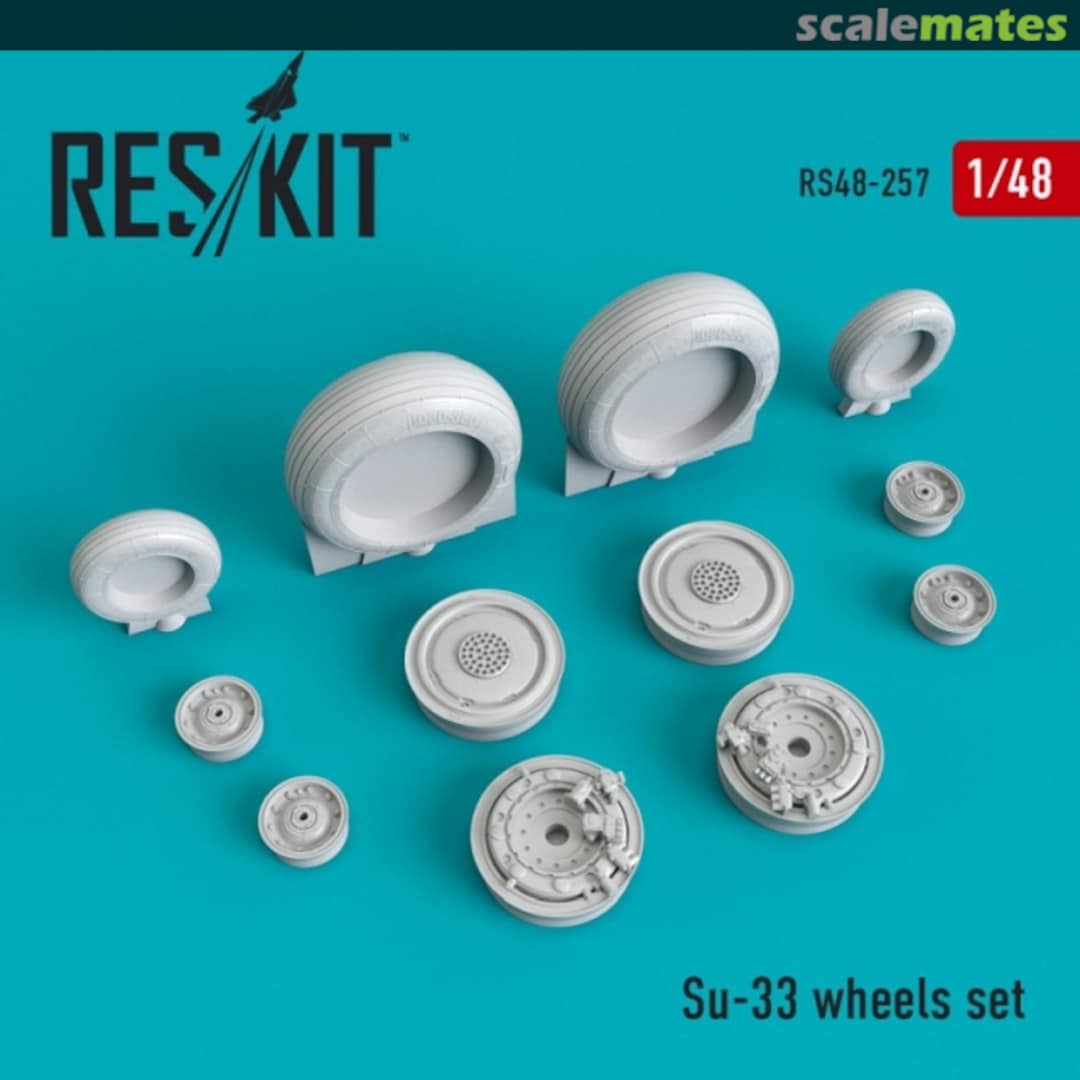 Boxart Su-33 wheels set RS48-0257 ResKit Boxart Su-33 wheels set RS48-0257 ResKit