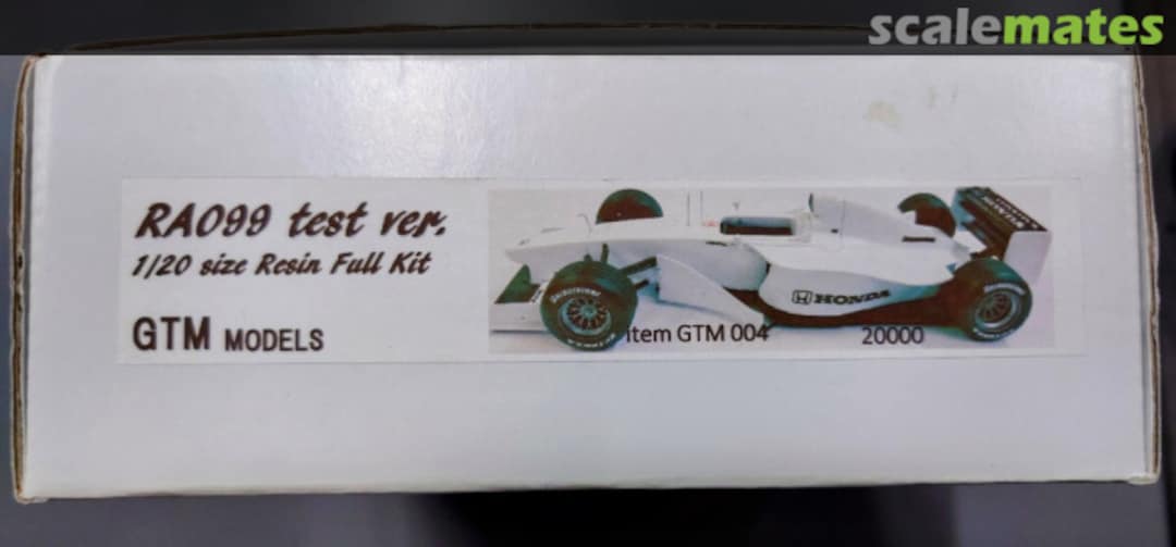 Boxart RA099 Test ver. GTM 004 GTM Models Boxart RA099 Test ver. GTM 004 GTM Models