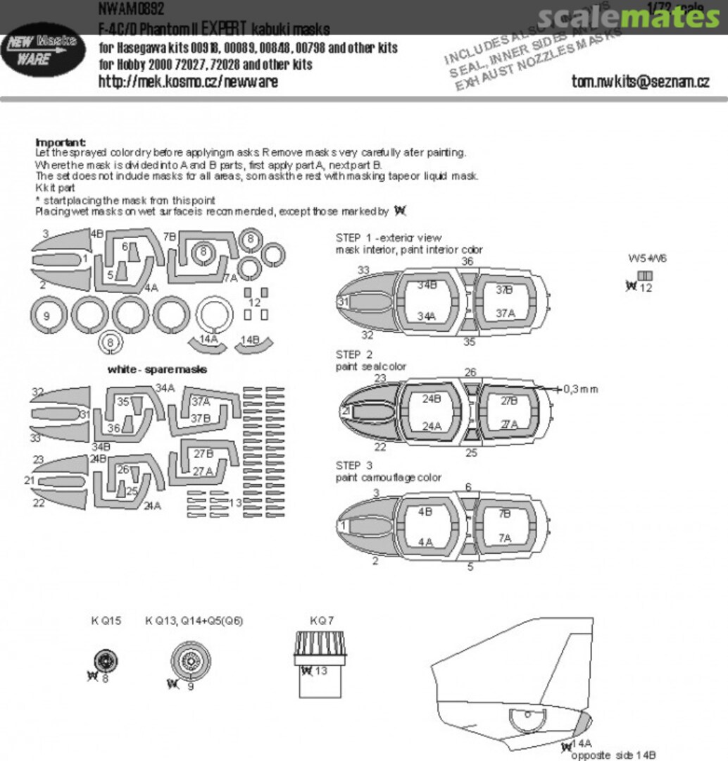 Boxart F-4 C/D Phantom II EXPERT kabuki masks New Ware Boxart F-4 C/D Phantom II EXPERT kabuki masks New Ware