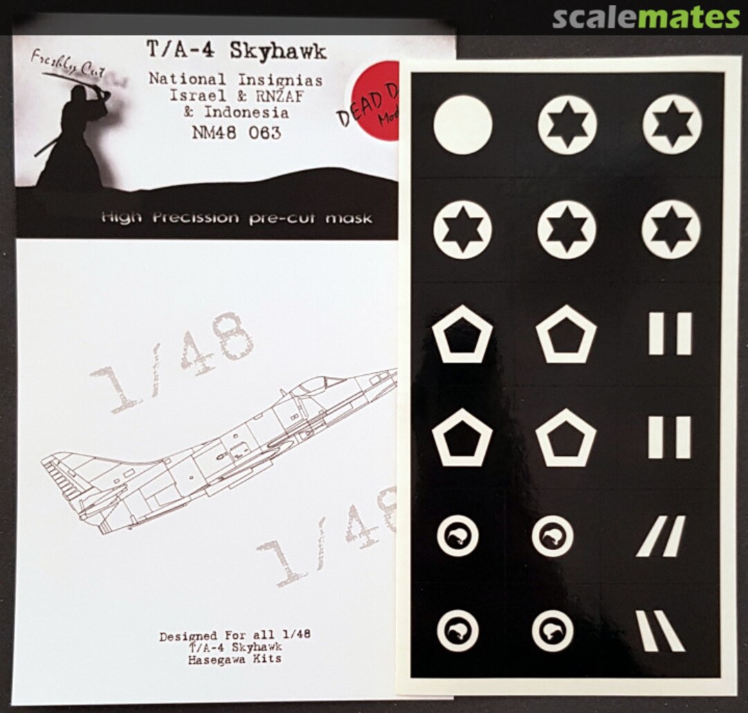 Boxart A-4 Skyhawk - Foreign National Insignias Israel, RNZAF & Indonesia NM48063 DEAD Design Models Boxart A-4 Skyhawk - Foreign National Insignias Israel, RNZAF & Indonesia NM48063 DEAD Design Models