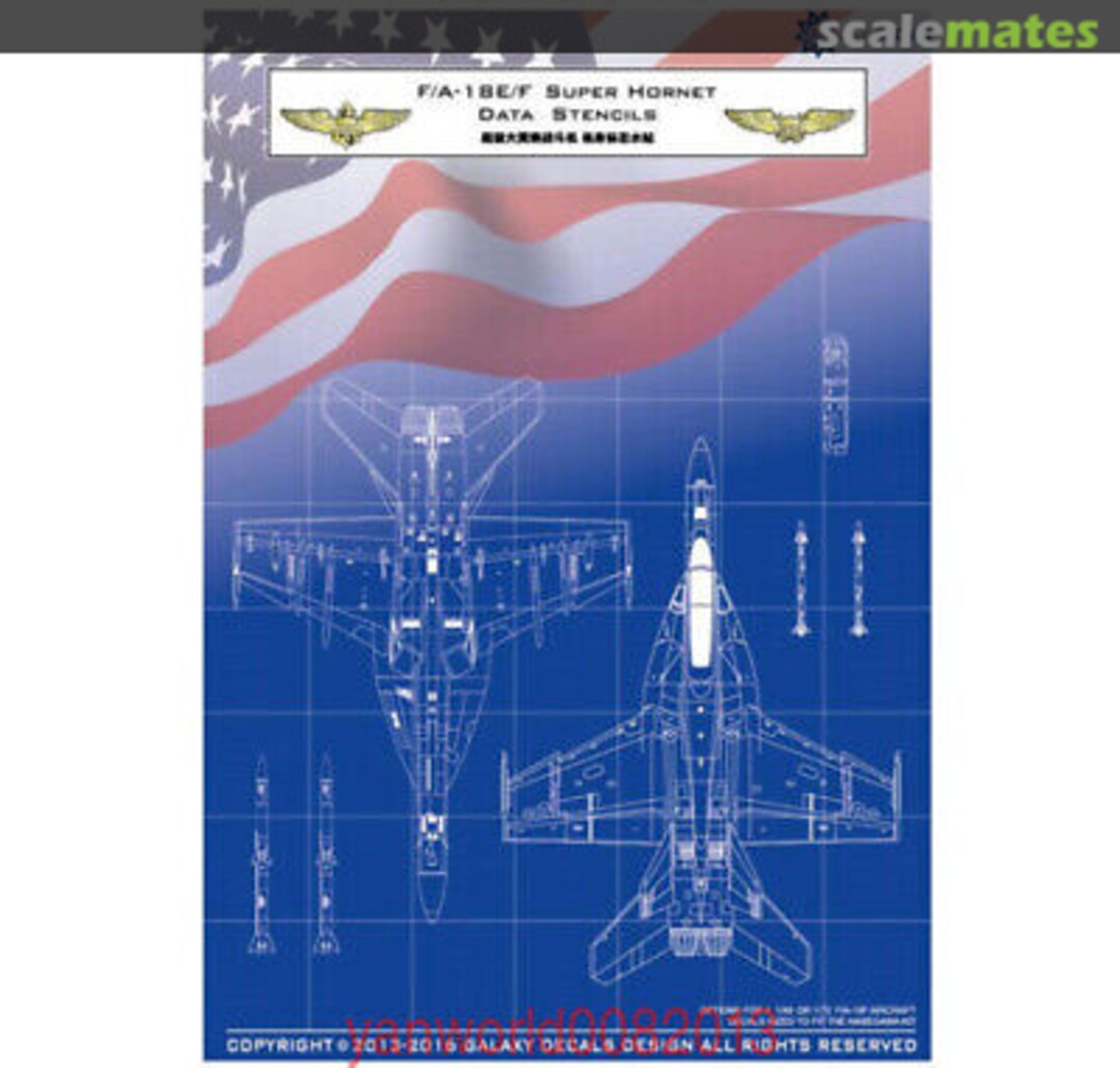 Boxart F/A-18E/F data stencils G48004 Galaxy Model Boxart F/A-18E/F data stencils G48004 Galaxy Model