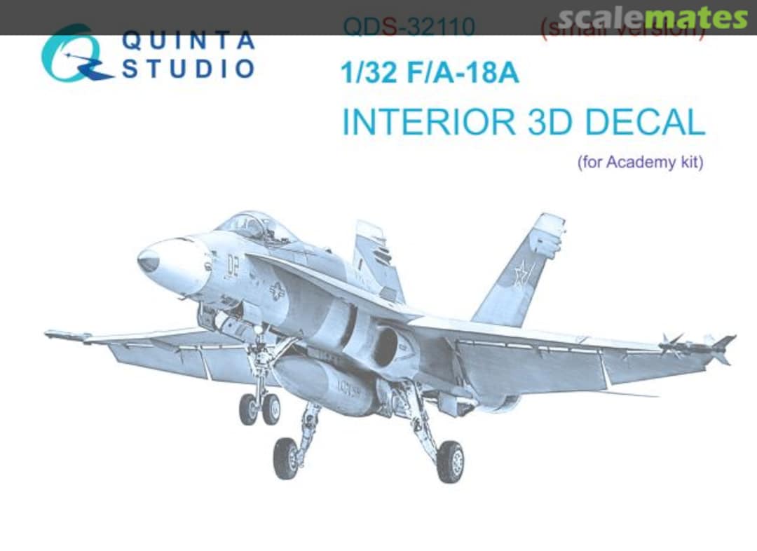 Boxart F/A-18A interior 3D decals (small version) QDS-32110 Quinta Studio Boxart F/A-18A interior 3D decals (small version) QDS-32110 Quinta Studio