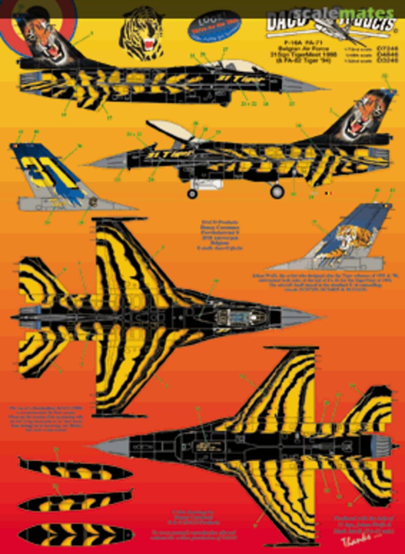 Boxart F-16A DCD7246 Daco Products Boxart F-16A DCD7246 Daco Products
