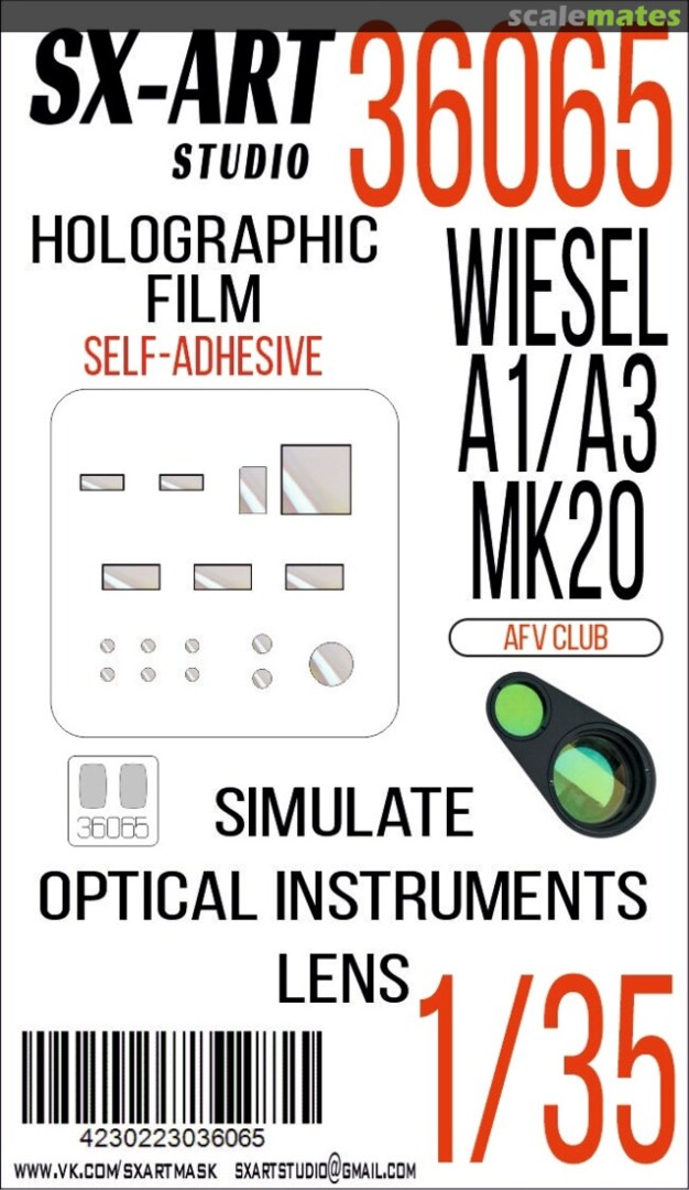 Boxart Wiesel A1/A3 MK20 holographic film 36065 SX-Art Boxart Wiesel A1/A3 MK20 holographic film 36065 SX-Art