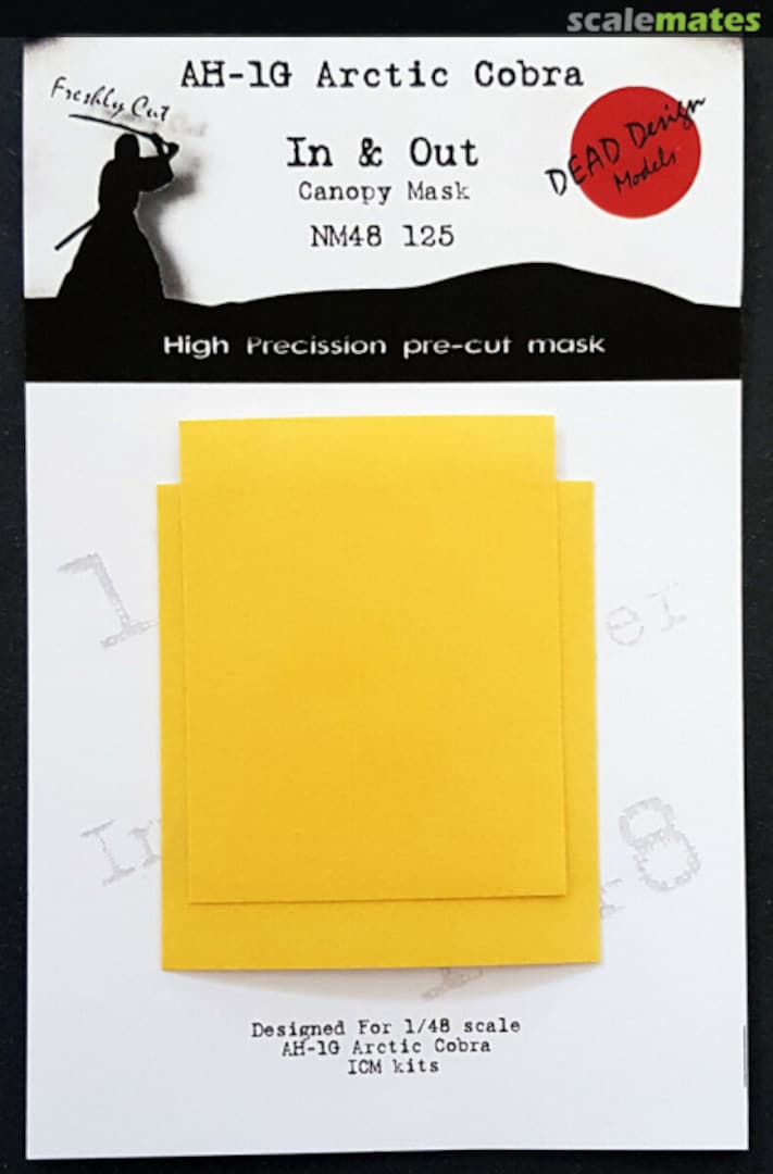 Boxart AH-1G Arctic Cobra - Canopy Mask NM48125 DEAD Design Models