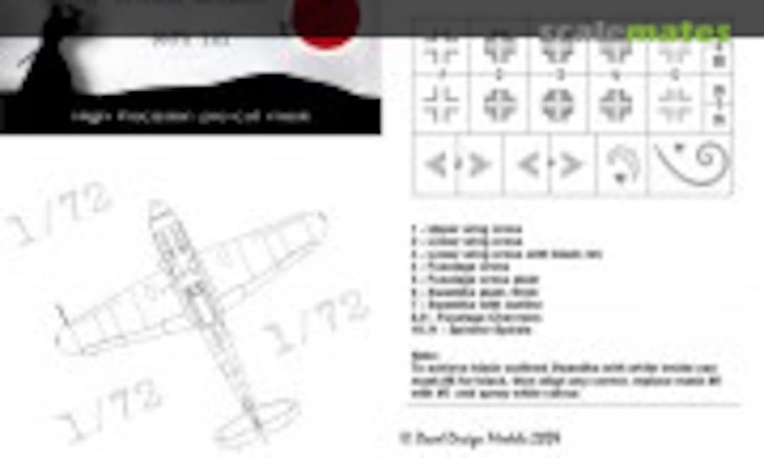 1:72 Messerschmitt Bf 109 G-6 - National Insignias & Markings (DEAD Design Models NM72121) NM72121