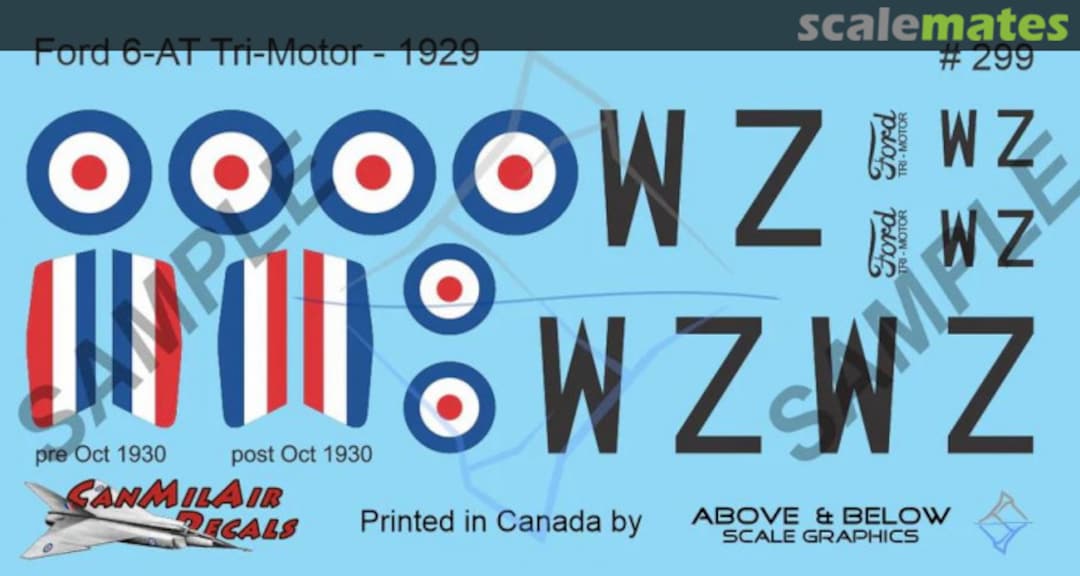 Boxart Ford 6-AT Tri-Motor 299 Above & Below Graphics Boxart Ford 6-AT Tri-Motor 299 Above & Below Graphics