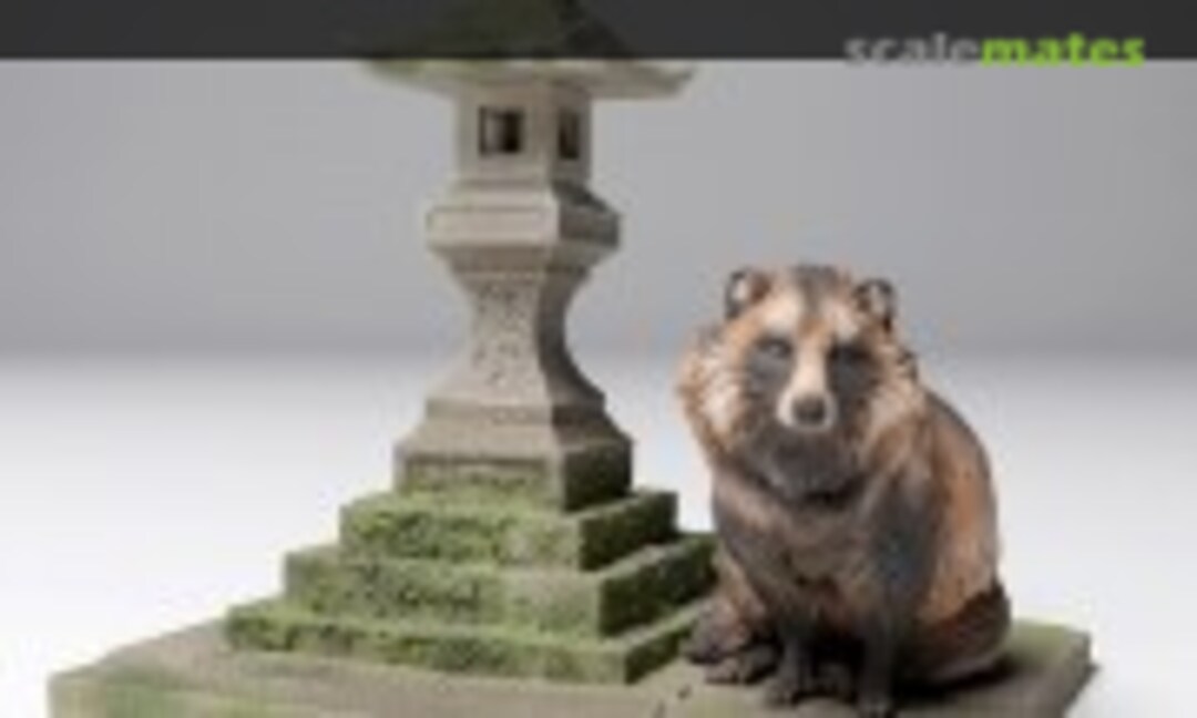 1:48 Tanuki - Japanese Raccoon - Sitting (2 pieces) (EMP3d 48130297) 48130297
