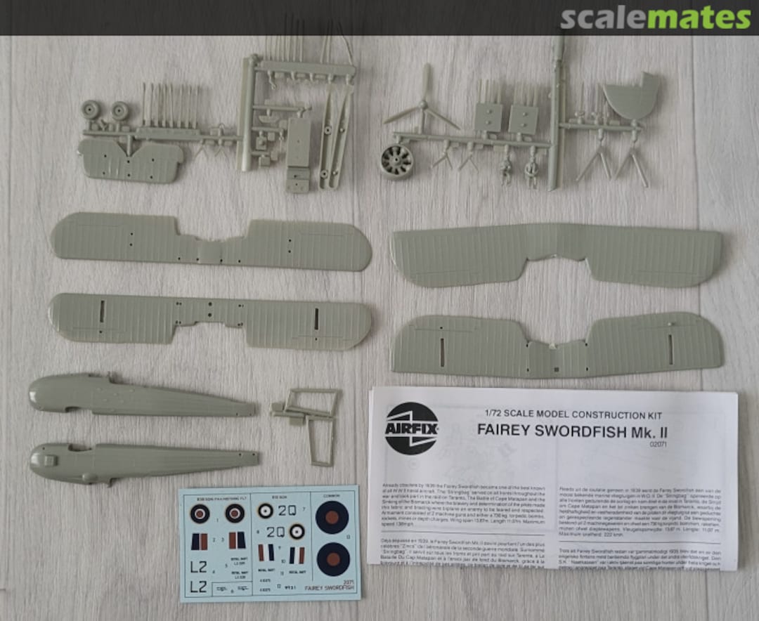 Contents Swordfish 02071 Airfix Contents Swordfish 02071 Airfix