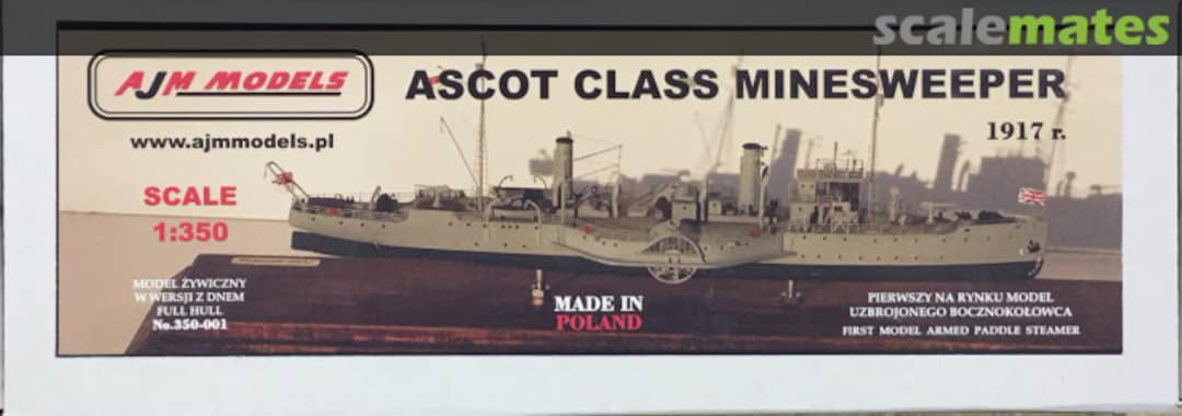 Boxart Ascot Class Minesweeper 1917 350-001 AJM Models Boxart Ascot Class Minesweeper 1917 350-001 AJM Models
