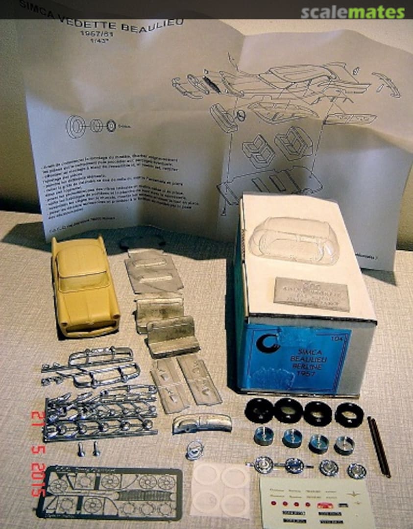 Boxart Simca Beaulieu Berline CCC104 CCC Boxart Simca Beaulieu Berline CCC104 CCC