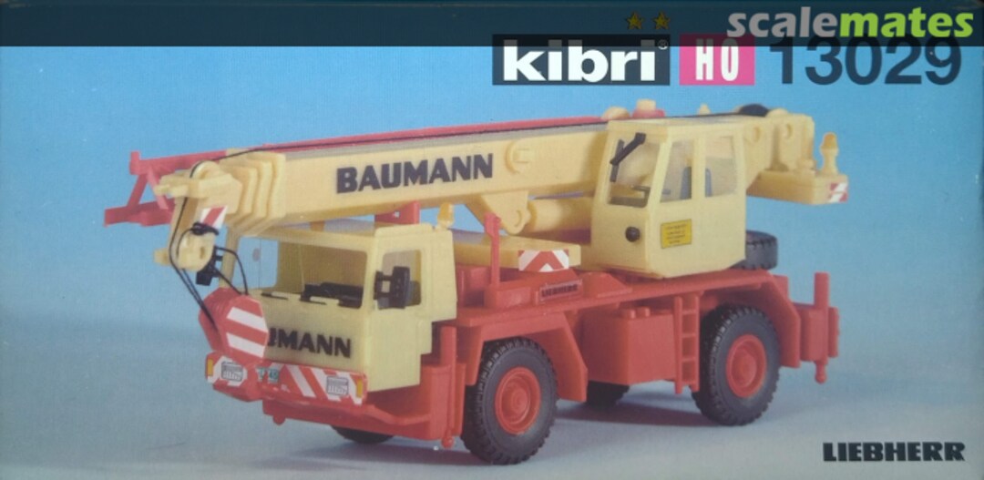 Boxart Liebherr 2axle mobile crane LTM 1025 BAUMANN 13029 Kibri Boxart Liebherr 2axle mobile crane LTM 1025 BAUMANN 13029 Kibri