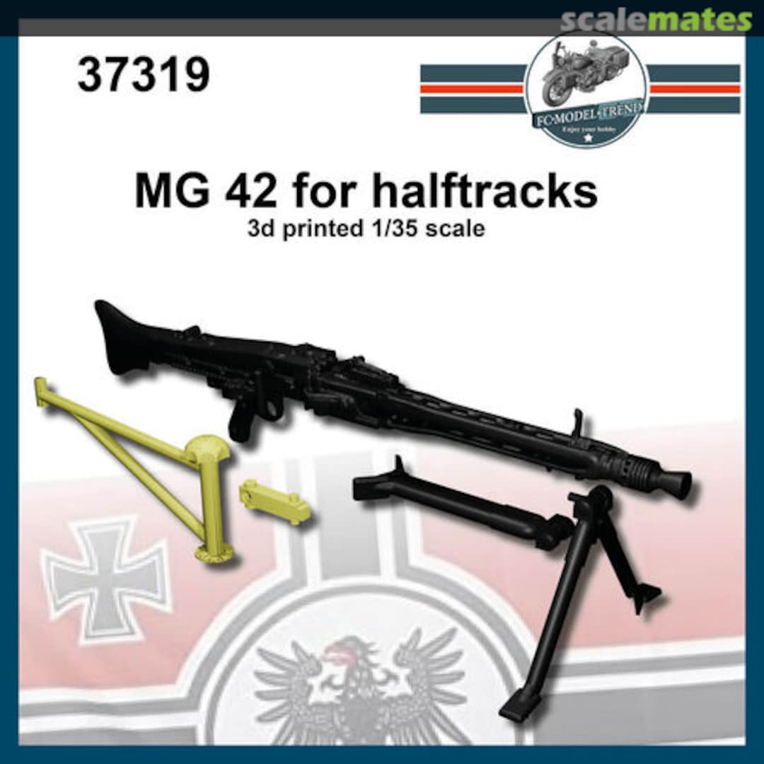 Boxart MG42 with mount for halftracks 37319 FC Model Trend Boxart MG42 with mount for halftracks 37319 FC Model Trend