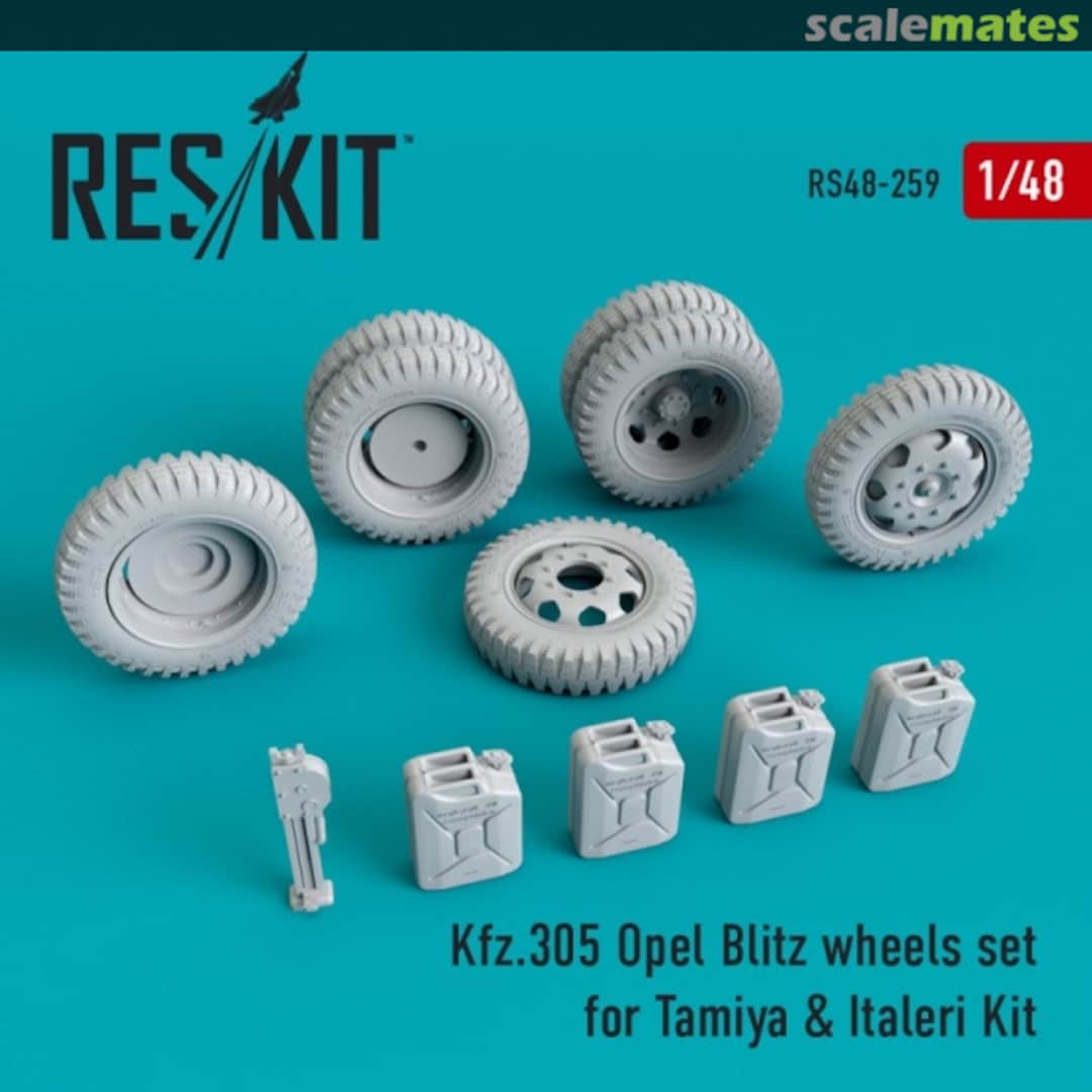 Boxart Kfz.305 Opel Blitz wheels set RS48-0259 ResKit Boxart Kfz.305 Opel Blitz wheels set RS48-0259 ResKit