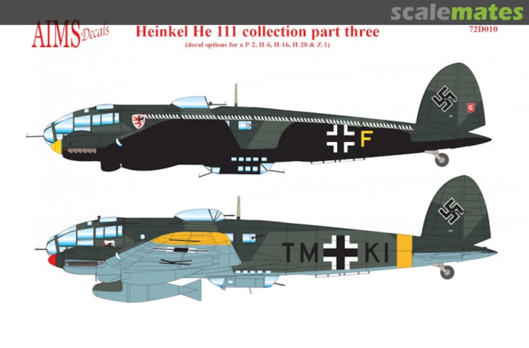 Boxart Heinkel He 111 Collection Part 3 72D010 AIMS