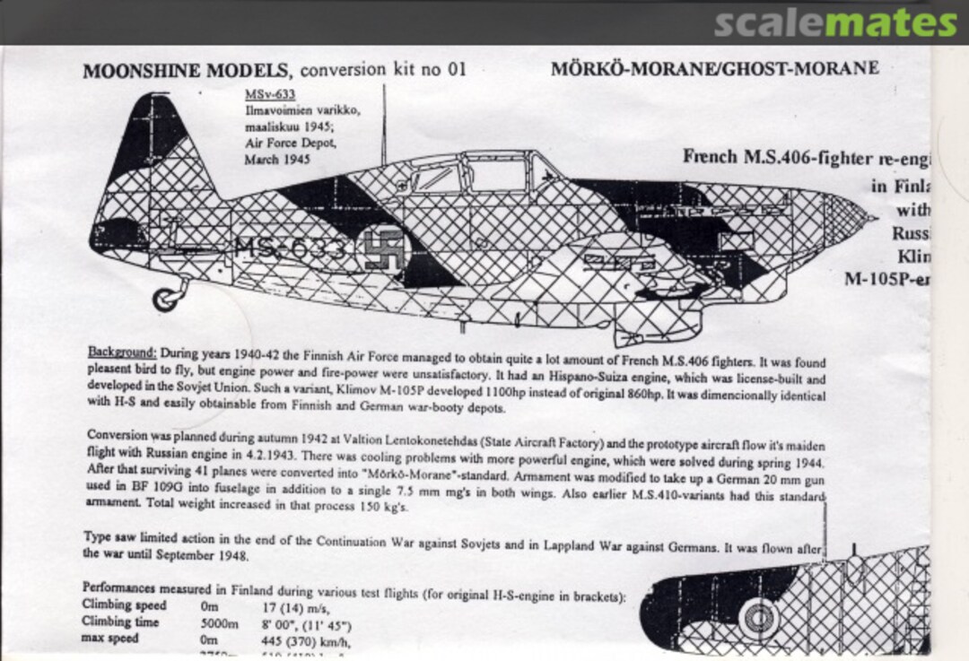 Boxart Mörkö-Morane 01 Moonshine Models Boxart Mörkö-Morane 01 Moonshine Models