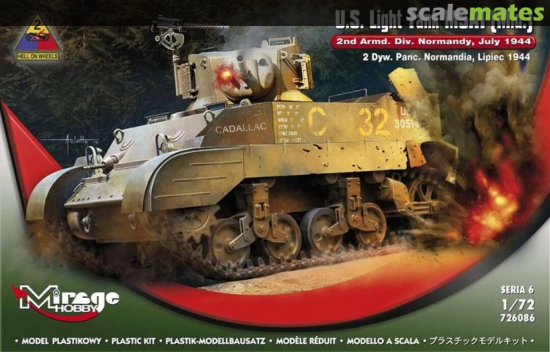 Boxart M5A1 (mid.) 726086 Mirage Hobby Boxart M5A1 (mid.) 726086 Mirage Hobby
