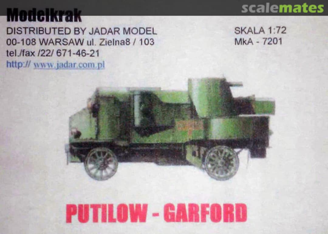 Boxart Putilow-Garford MkA 7201 Modelkrak Boxart Putilow-Garford MkA 7201 Modelkrak