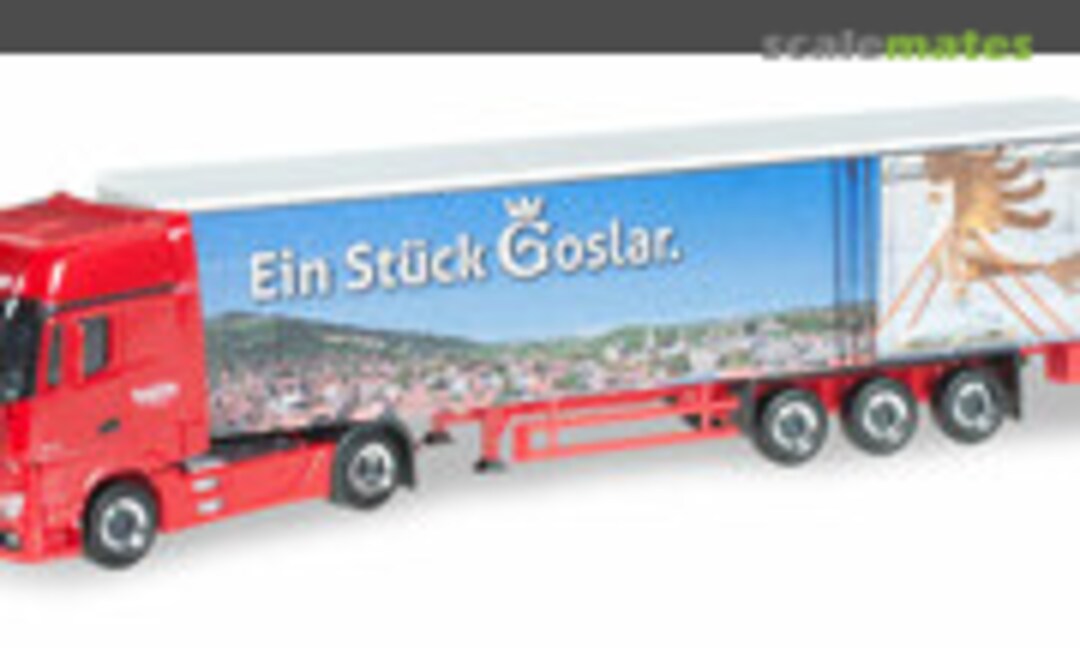Mercedes-Benz Actros Gigaspace Gardinenplanen-Sattelzug &quot;Goslar&quot; (Herpa 919012)