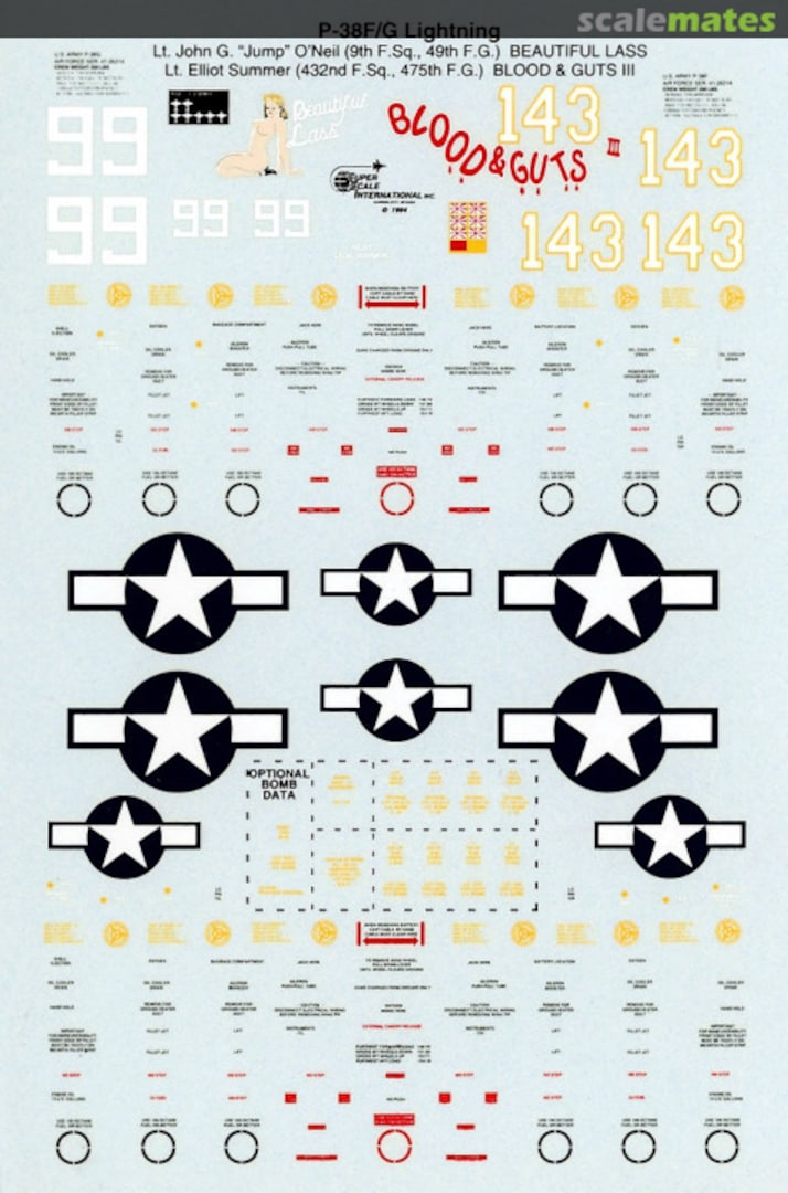 Boxart P-38F/G Lightning 48-476 SuperScale International Boxart P-38F/G Lightning 48-476 SuperScale International