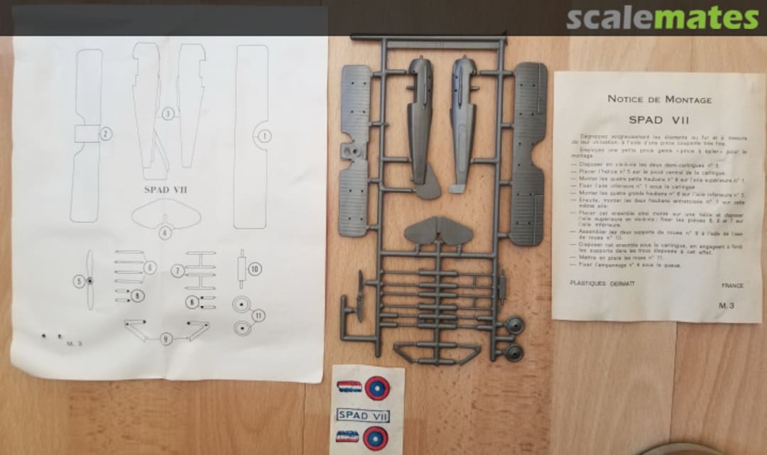 Contents SPAD VII M3 Plastiques Dermatt Contents SPAD VII M3 Plastiques Dermatt