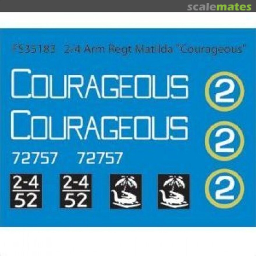 Boxart Australian 2/4 Arm Regt Matilda ~Courageous~ 35183 Firestorm Models Boxart Australian 2/4 Arm Regt Matilda ~Courageous~ 35183 Firestorm Models