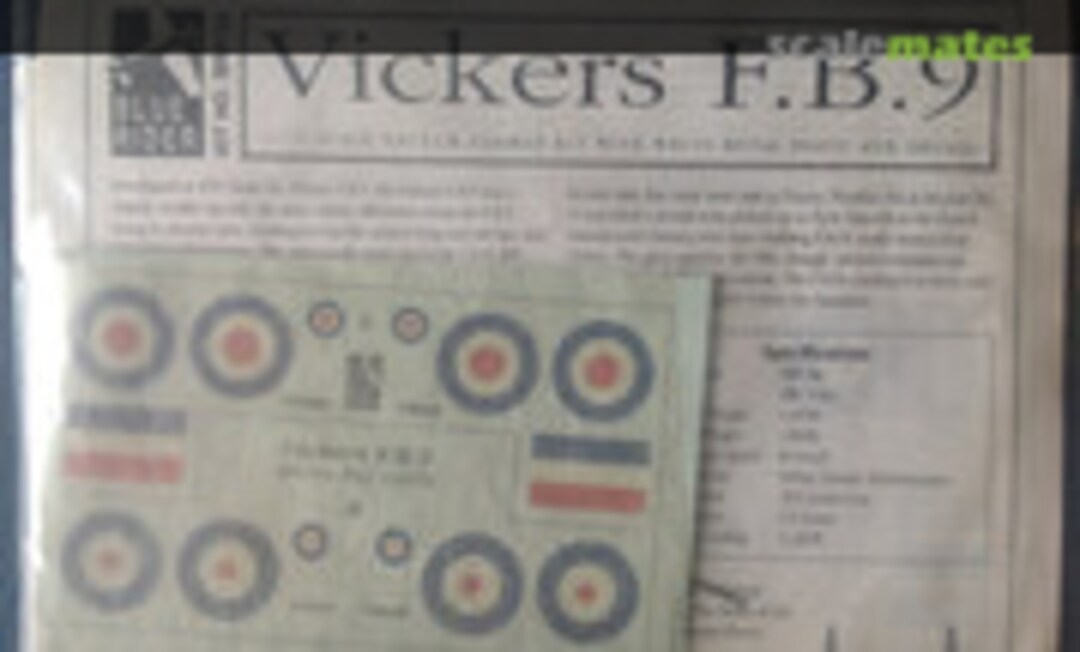 1:72 Vickers F. B. 9 (Blue Rider P22) P22