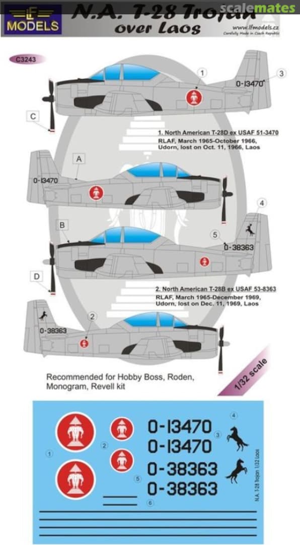 Boxart N.A. T-28 Trojan C3243 LF Models Boxart N.A. T-28 Trojan C3243 LF Models