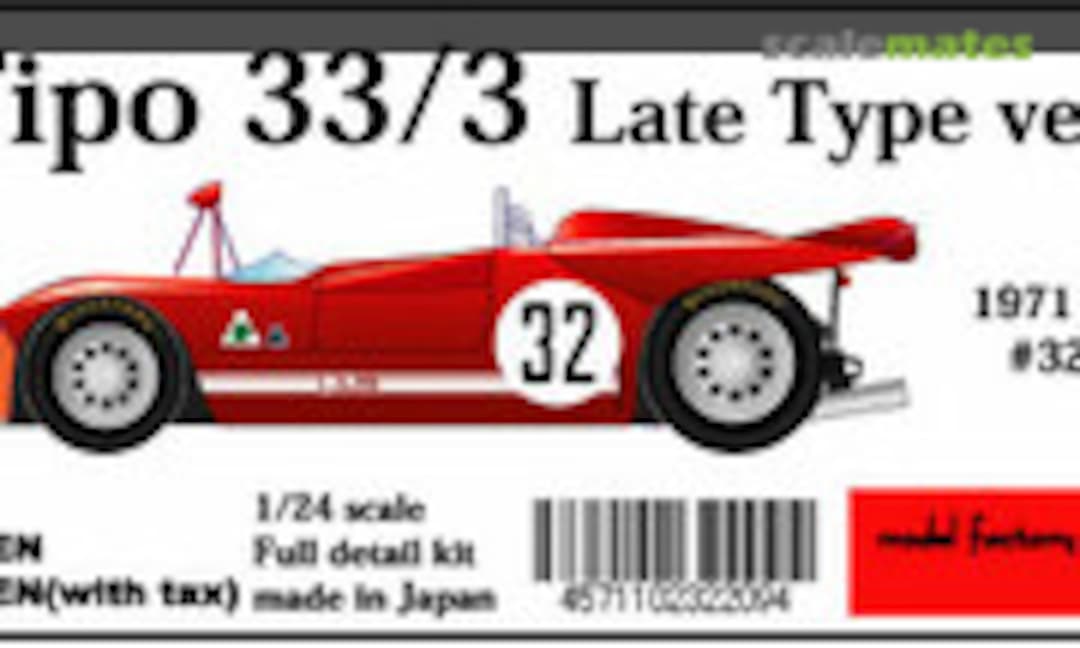 Alfa Romeo Tipo 33/3 (Model Factory Hiro K-209)