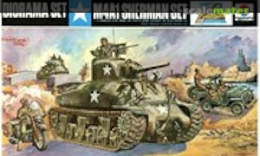 1:76 Diorama set M4A1 Sherman set (Nitto 529)