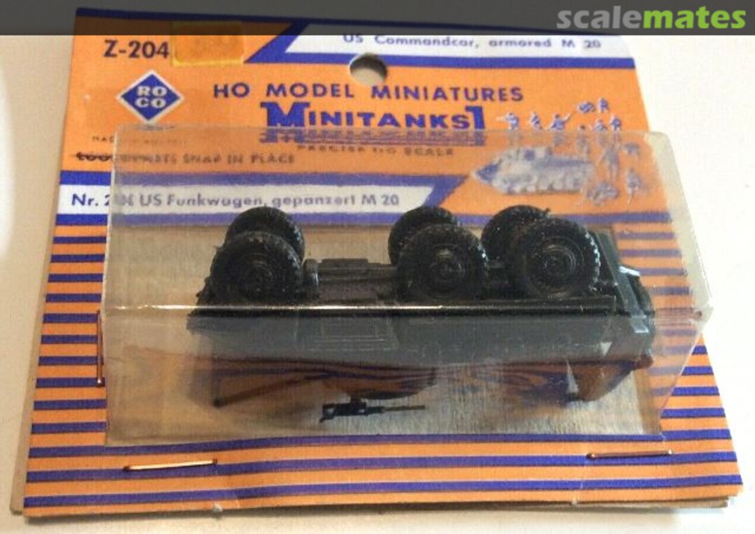 Boxart US Command Car, Armored M20 Z-204 Roco Minitanks Boxart US Command Car, Armored M20 Z-204 Roco Minitanks