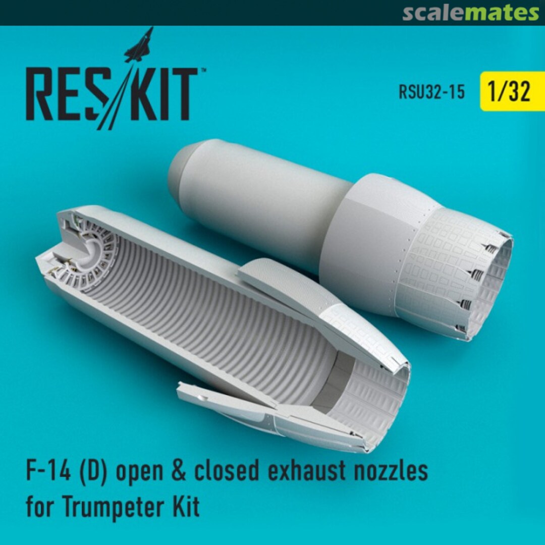 Boxart F-14D Tomcat - exhaust nozzles (open & closed) RSU32-0015 ResKit Boxart F-14D Tomcat - exhaust nozzles (open & closed) RSU32-0015 ResKit