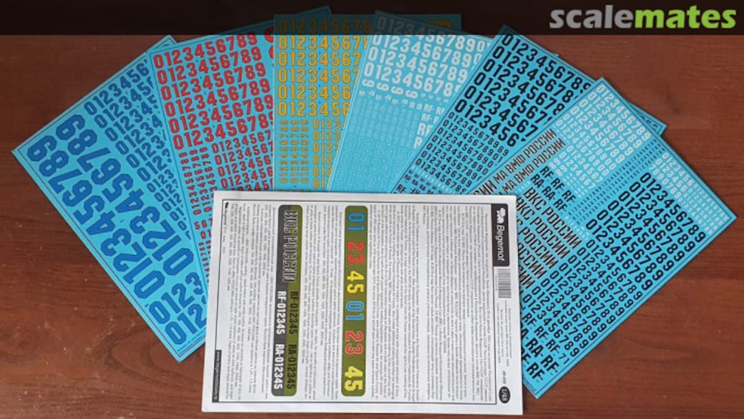 Boxart Russian Air and Space Force board numbers & additional insignia (type 2018) 48-056 Begemot Boxart Russian Air and Space Force board numbers & additional insignia (type 2018) 48-056 Begemot