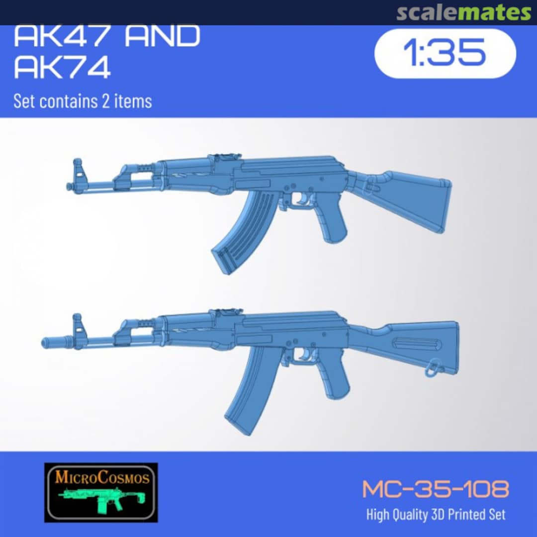 Boxart AK47 and AK74 set MC-35-108 3D MicroCosmos