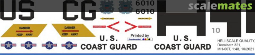 Boxart MH-60T - US Coast Guard weiß-rot - 6010 Decal 321 Heli Scale Quality Boxart MH-60T - US Coast Guard weiß-rot - 6010 Decal 321 Heli Scale Quality