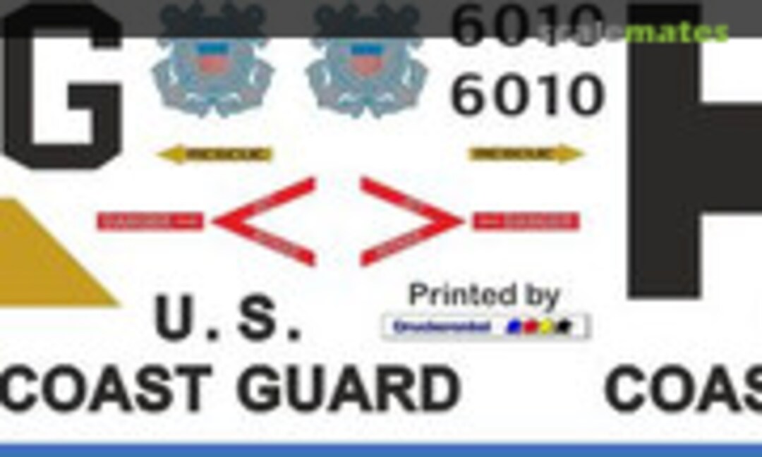1:48 MH-60T - US Coast Guard weiß-rot - 6010 (Heli Scale Quality Decal 321) Decal 321