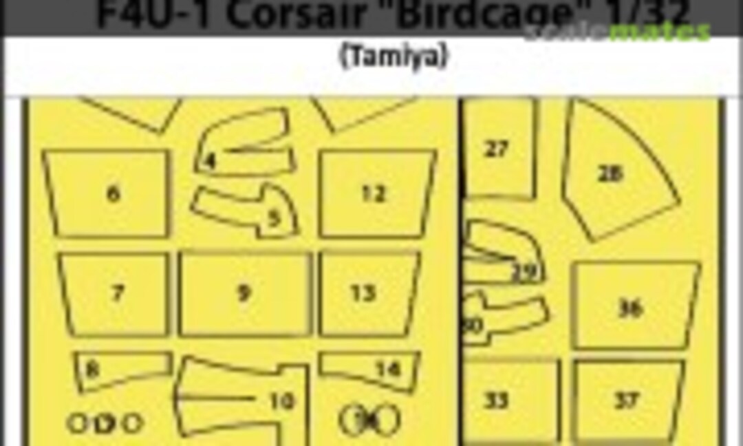 1:32 F4U-1 Corsair Birdcage masks (ASK 200-M32101) 200-M32101
