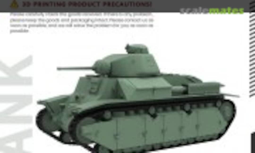 1:72 Renault D2 (APX-4 Turret & 47mm Gun ) (SSMODEL SS72812) SS72812