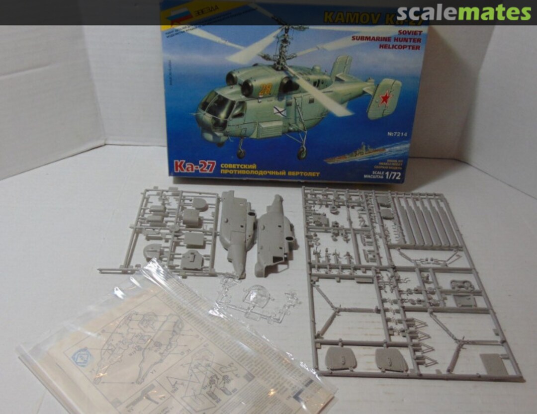 Contents Kamov Ka-27 Soviet Submarine Hunter Helicopter 7214 Zvezda Contents Kamov Ka-27 Soviet Submarine Hunter Helicopter 7214 Zvezda