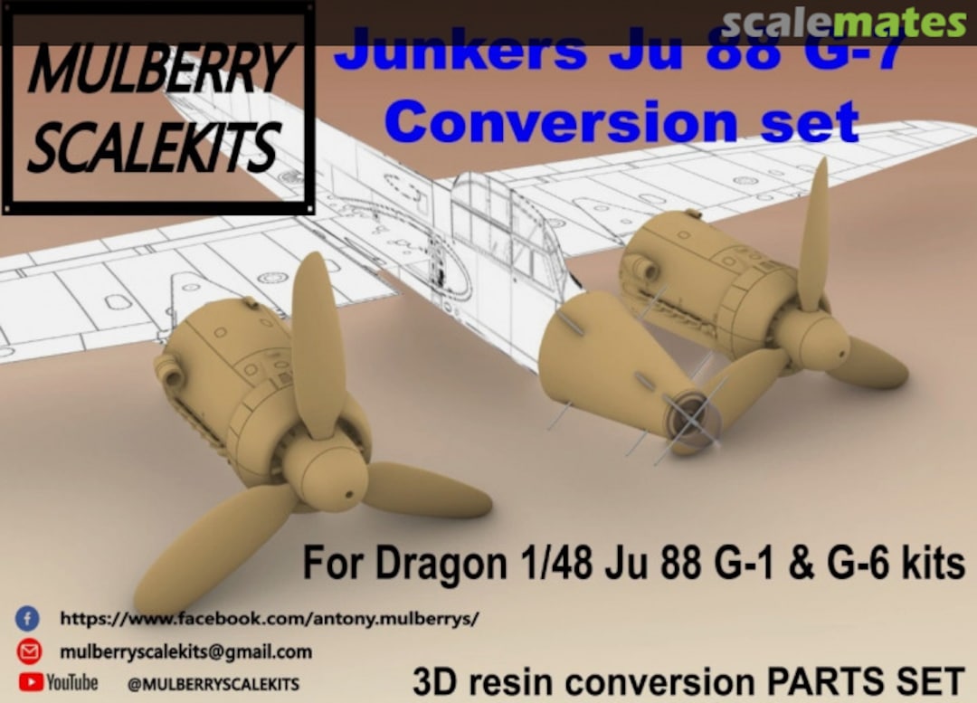 Boxart Junkers Ju 88 G-7 Conversion Set Mulberry Scalekits Boxart Junkers Ju 88 G-7 Conversion Set Mulberry Scalekits